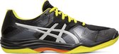 Asics Gel-Tactic  Sportschoenen - Maat 44.5 - Mannen - zwart/ grijs/ geel