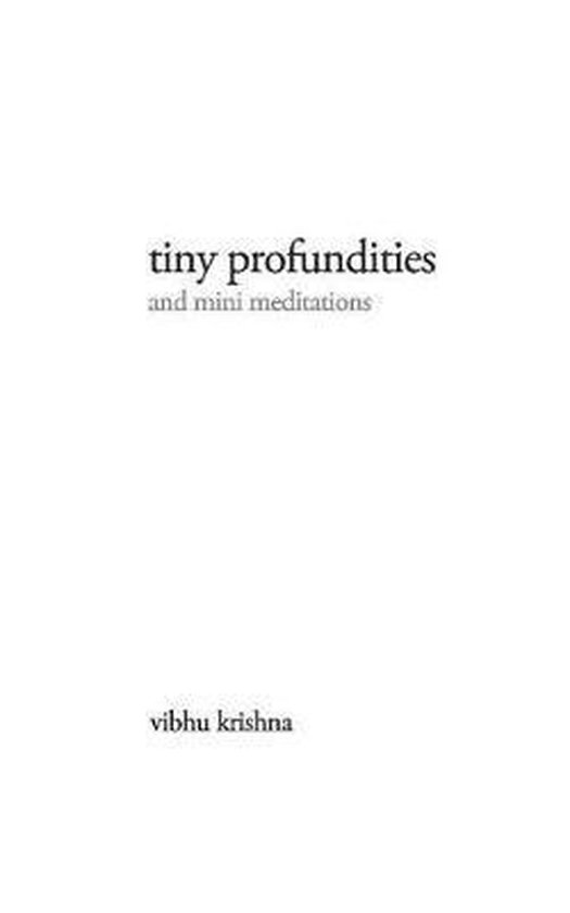 tiny profundities - cover