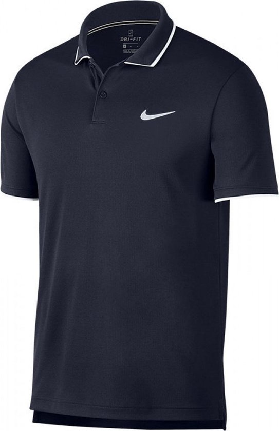Polo Nike Court Dry Team Sports - Taille S - Homme - Marine / Blanc