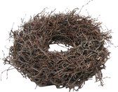 Krans - Herfstkrans - Kerstkrans - Hout - Bonsai hout - Bruin - D30 cm