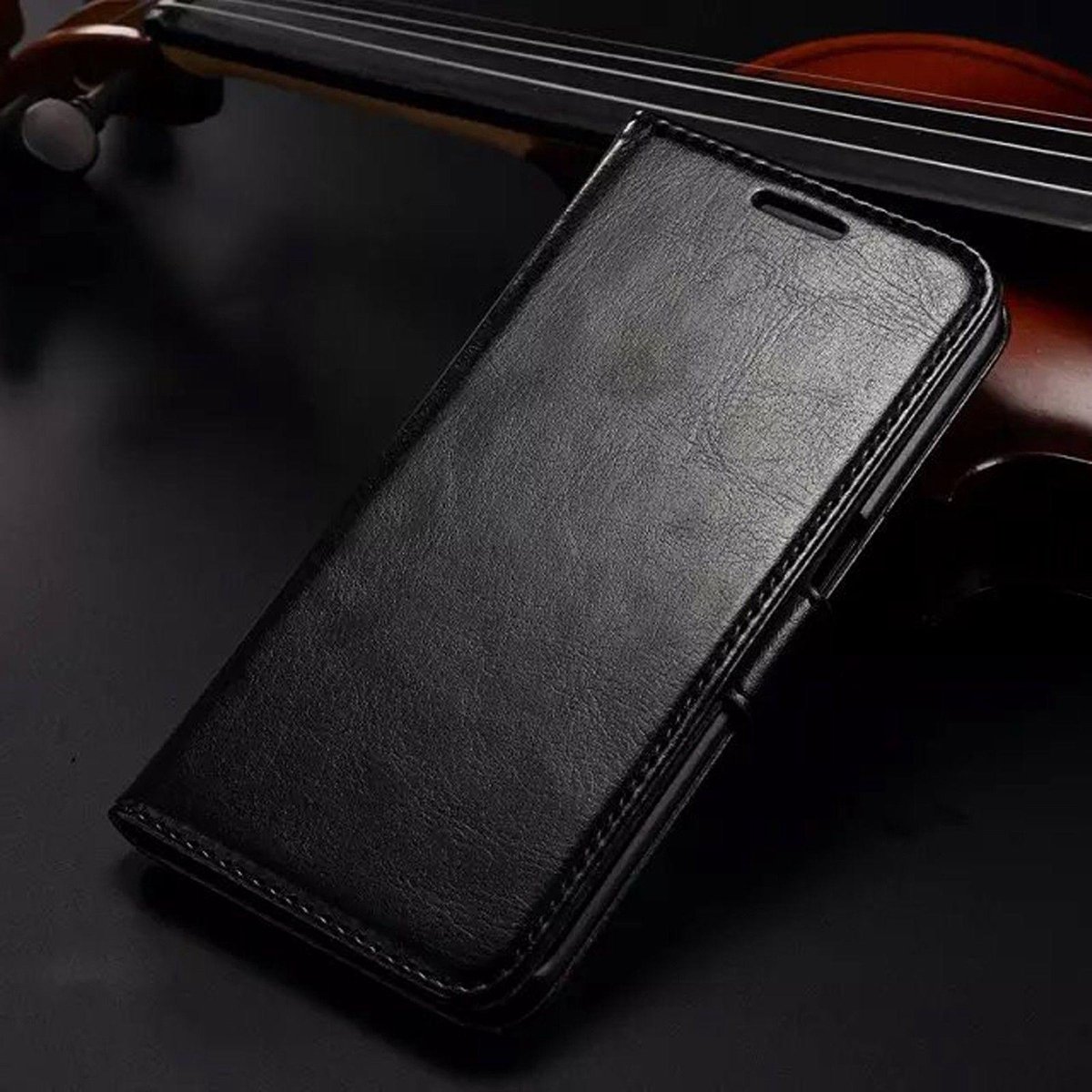 KDS Wallet Case hoesje Geschikt voor: Samsung Galaxy Ace 3 S7270 S7272 Zwart