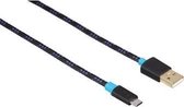 Hama Pro USB-kabel 1 m USB 2.0 USB A Micro-USB B Zwart, Blauw