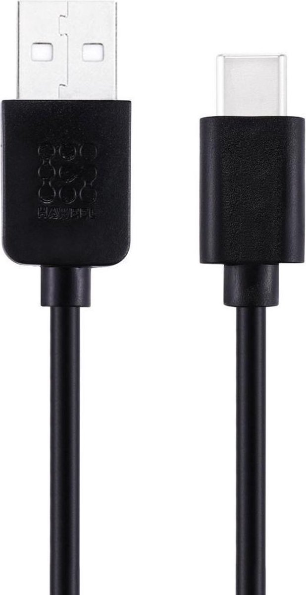 Haweel Gecertificeerde Type C kabel 1 Meter USB C Cable voor LG V30 ,Nexus 5X, LG G5 SE, LG G5, LG G6  - Zwart