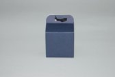 10 doopsuikerdoosjes kubus marineblauw