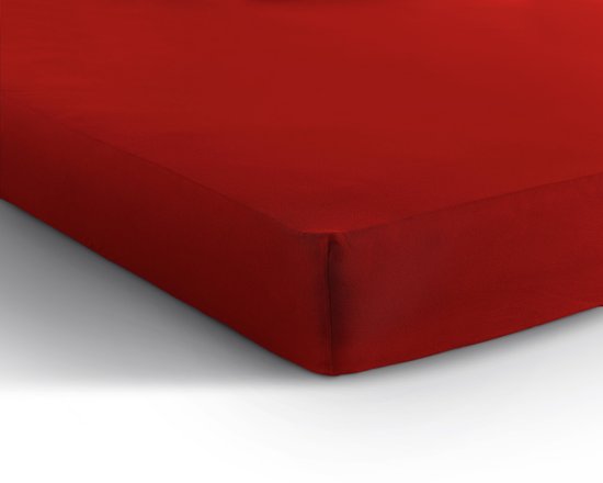 Dreamhouse Jersey Stretch Hoeslaken - 100% Katoen - 80/90/100x220 - Rood