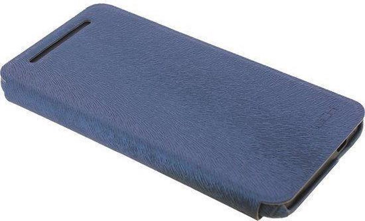 Rock Big City Leather Side Flip Case Dark Blue HTC One