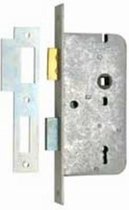 Nemef 66/2 links - Slot afsluitbaar met sleutel - Voor binnendeuren - Doornmaat 50mm - Met sluitplaat - Met 2 sleutels - In zichtverpakking met stap-voor-stap montagehandleiding en bevestigin