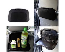 Inklapbare Auto Tafel Met Bekerhouder & Flessenhouder - Autostoel Organizer