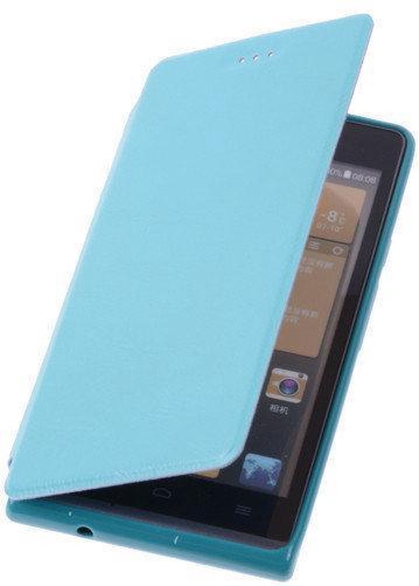Turquoise Huawei Ascend G510 TPU Bookcover Hoesje