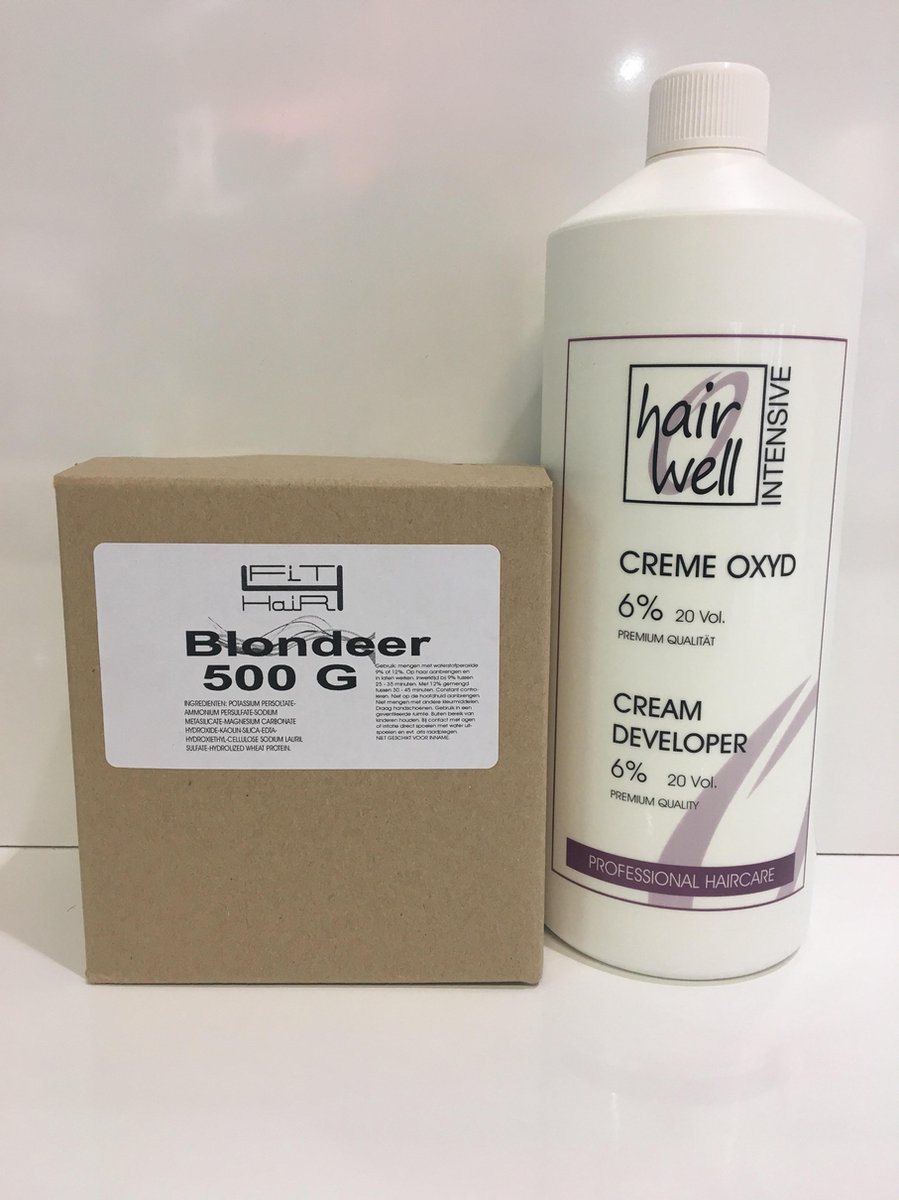 Blondeerpoeder Fit4Haire+ waterperoxide 3,% 1000ml