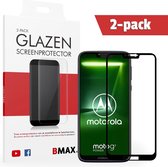 2-pack BMAX geschikt voor Motorola Moto G7 Power Screenprotector Full Cover Glas | Beschermglas | Tempered Glass