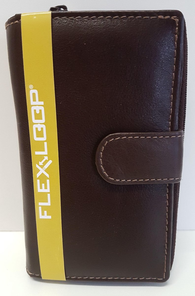 Flexloop Dames ritsportemonnee Dark Brown