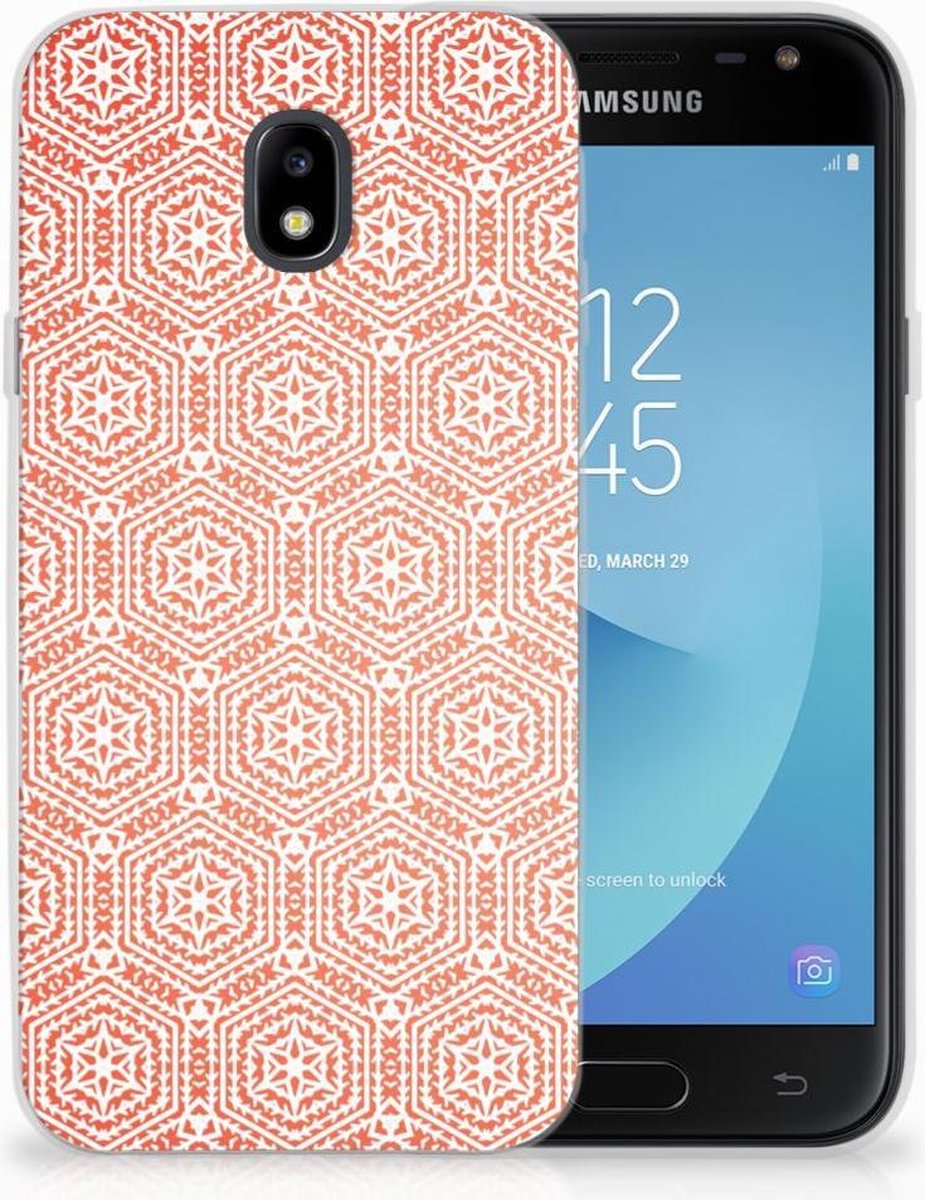 Samsung Galaxy J3 2017 TPU bumper Pattern Orange