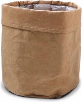 Sizo paper bag lederlook Naturel 20 cm