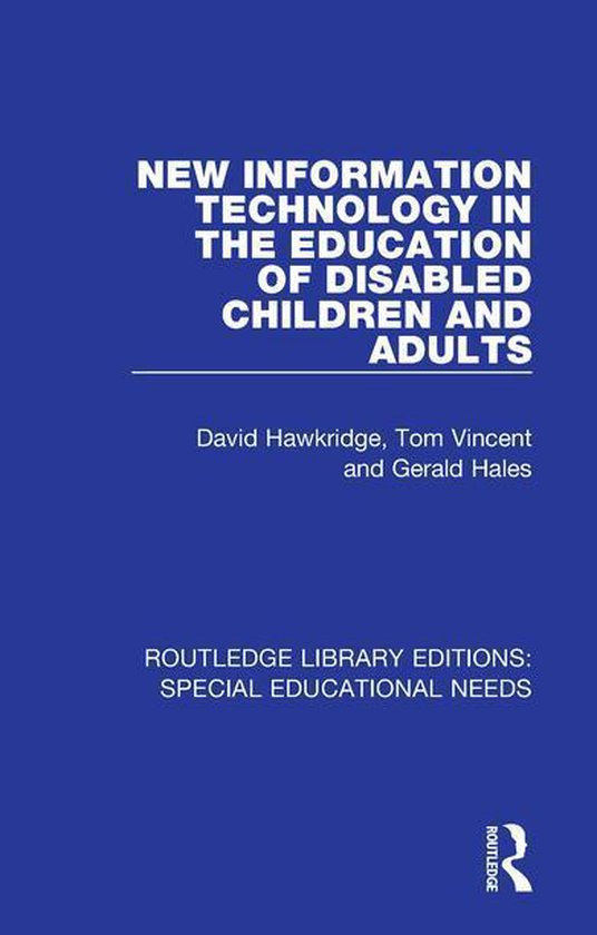 Routledge Library Editions: Special Educational Needs - New  ... - cover