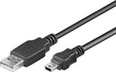 Ewent EC1027 USB-kabel 1,8 m USB 2.0 USB A Mini-USB B Zwart