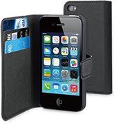 Muvit Wallet Case iPhone 4 / 4s - zwart