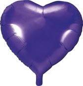 Folieballon hart Violet