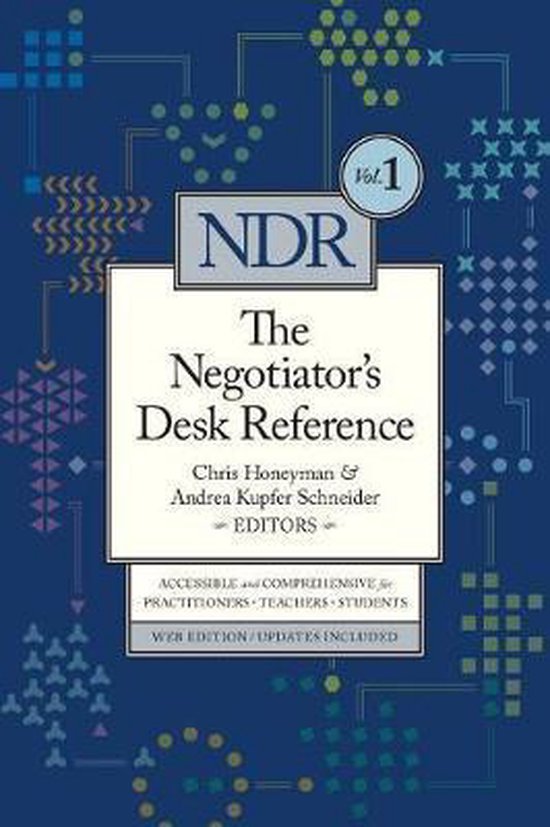 Negotiator's Desk Reference-The Negotiator's Desk Reference - cover