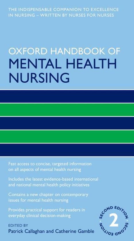 Oxford Handbooks in Nursing - Oxford Handbook of Mental Heal ... - cover
