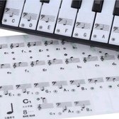 Piano Keyboard Stickers / Eenvoudig Muzieknoten Leren / Geschikt voor 49, 61 en 88 Toetsen / Stickervel