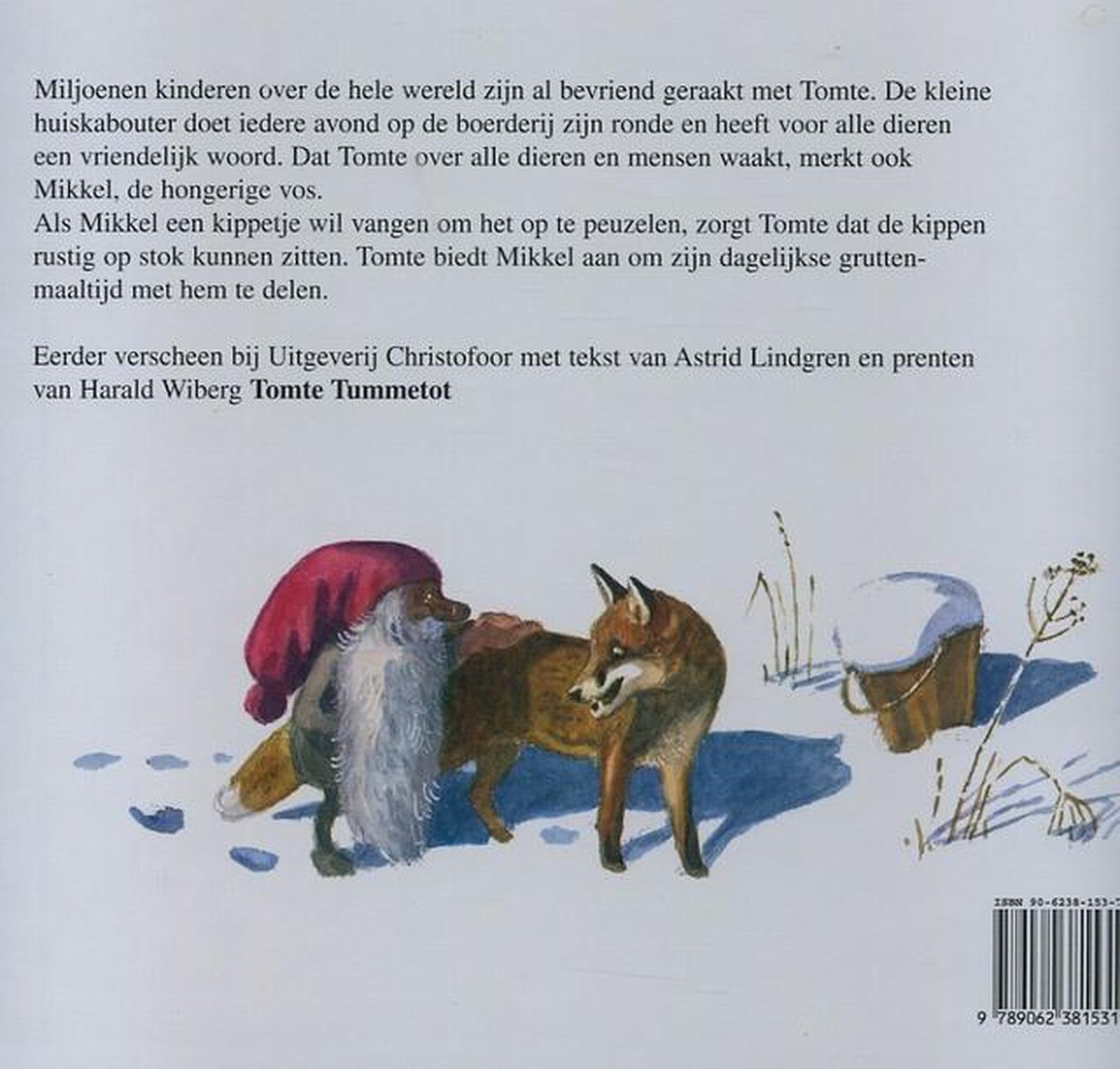 Tomte en de vos - back cover
