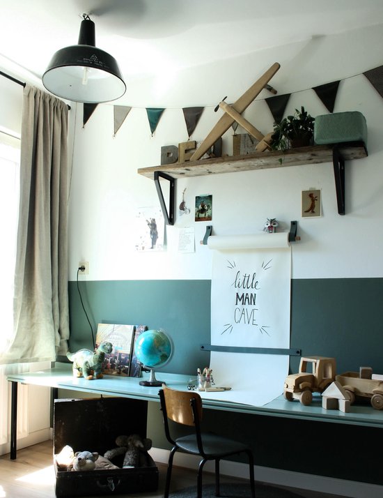 Rouleau de dessin - aux boucles d'apprentissage | COGNAC (Rouleau de papier: blanc, Support de rouleau: bois rond)