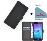 Pearlycase® zwart hoes wallet book case voor Huawei Y9 2018
