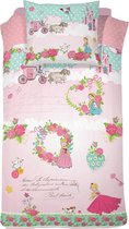 Cinderella Buttercup - Kinderdekbedovertrek - Eenpersoons - 140 x 200 cm - Pink