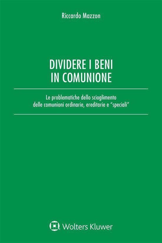 Dividere i beni in comunione - cover