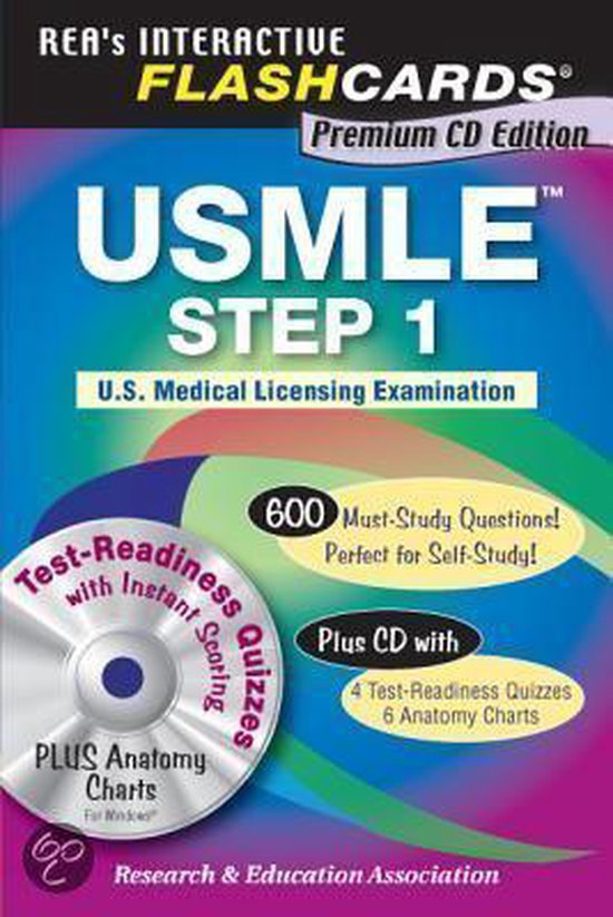 Interactive Flashcards USMLE Step 1, Research And Education Association