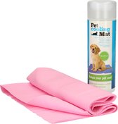 Pet Cooling Mat - Premium Koelmat Hond met Opbergkoker – Roze – 66 x 43 cm | Geeft Uw Huisdier 6 tot 12 Graden Verkoeling | Koelmatten Honden | Mat Koeler