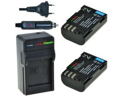 2 x D-Li90 accu's voor Pentax - inclusief oplader en autolader - Origineel ChiliPower