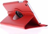 Tablet Hoes Geschikt voor iPad Mini 3 / iPad Mini 2 / iPad Mini - 360° Draaibare Bookcase - Rood