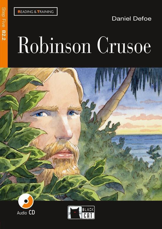 Reading & Training B2.2: Robinson Crusoe book + audio CD - cover