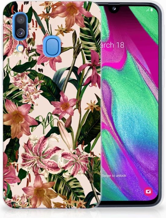 Coque de Protection pour Samsung Galaxy A40 Coque Fleurs | bol