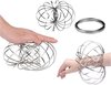 Afbeelding van het spelletje Magische Flow Rings Armband Zilver– Spiraal Springveerspeelgoed Metalen Ringen Magic Kinetic Slinky Flow Ring Armbandringen Traploper