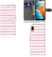 Huawei Y6 (2019) Telefoon Hoesje Waves Roze