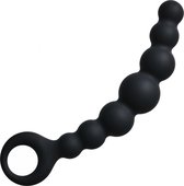 Lola Toys - BlackDoor Black Edition - Flexible Wand - Buttplug met Kralen - Flexibele Anaal Ballen/ Kralen/ Ketting met handgreep - Anal Beads - Anaalplug 100% Siliconen - Prostaat Stimulatie - P-Spot - Unisex - 18cm x 3cm - Zwart