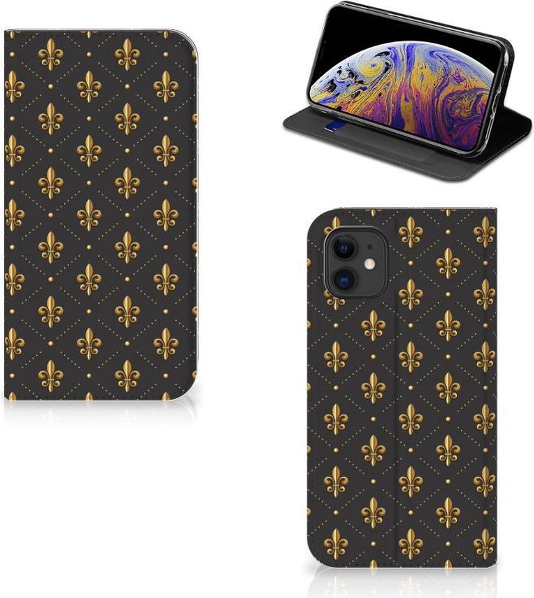 Apple iPhone 11 Hoesje met Magneet Franse Lelie