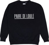 PAIRE DE LOULE STREEP ZWART SWEATER