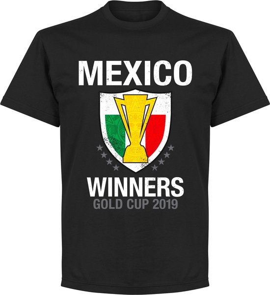 Mexico Gold Cup Winnaars 2019 T-Shirt - Zwart - XXXL