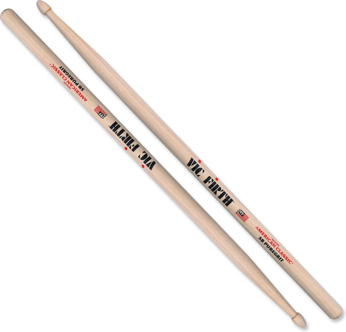 Vic Firth American Classic 5B PureGrit drumstokken