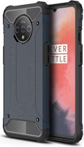 OnePlus 7T Hybride Hoesje Donker Blauw