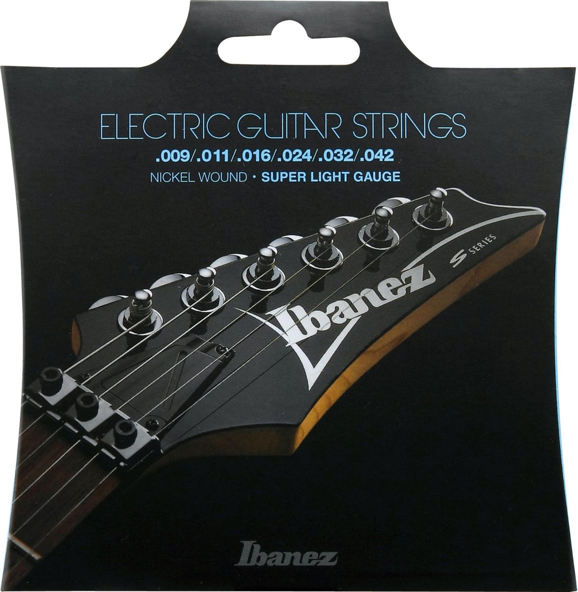 Ibanez IEGS6 – Elektrische Gitaarsnaren Super Light .009–.042 (Nickel Wound)