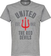 Manchester United Established T-Shirt - Grijs - XXXXL