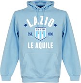 Lazio Roma Established Hooded Sweater - Lichtblauw - L