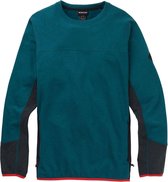 Burton Minturn crew fleece sweater deep teal heather / true black heather