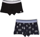 Woody boxer jongens - zwart - duopack - 192-1-QLM-Z/012 - maat 164