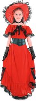 LUCIDA - Rood Scarlett O'Hara kostuum voor meisjes - L 128/140 (10-12 jaar)